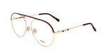 Tod's Monture de lunettes pour femme TO5247 55067 Rouge mat Métal 55,0 mm
