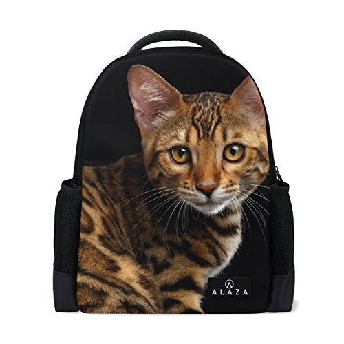 My Daily Mijn dagelijkse gouden Bengaalse Kitten kat rugzak 14 Inch Laptop Daypack Bookbag voor Travel College School