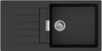 Hansgrohe S52 S520-F480 Inbouwspoelbak 480 met Afdruipvlak Grafietzwart