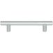 Häfele H1039 Poignée de meuble Poignée de base Ø12 mm Ronde Aluminium Argent Anodisé avec 2 bases, 168x32mm