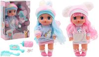 Johntoy Babypop 30cm Drink en Plaspop met Grote Ogen