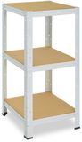 Shelfplaza HOME metalen stellingkast - 90x60x60 cm - wit - 3 planken