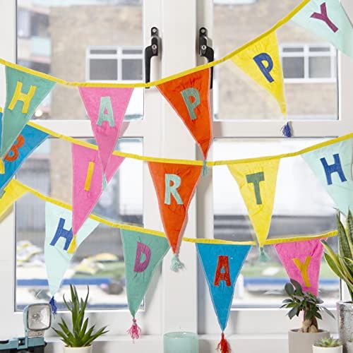 Happy Birthday Vlaggenlijn - Regenboog - 3m