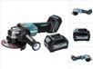Makita GA 016 GD1 accu haakse slijper 40 V max. 125 mm borstelloos XGT + 1x accu 2,5 Ah - zonder oplader