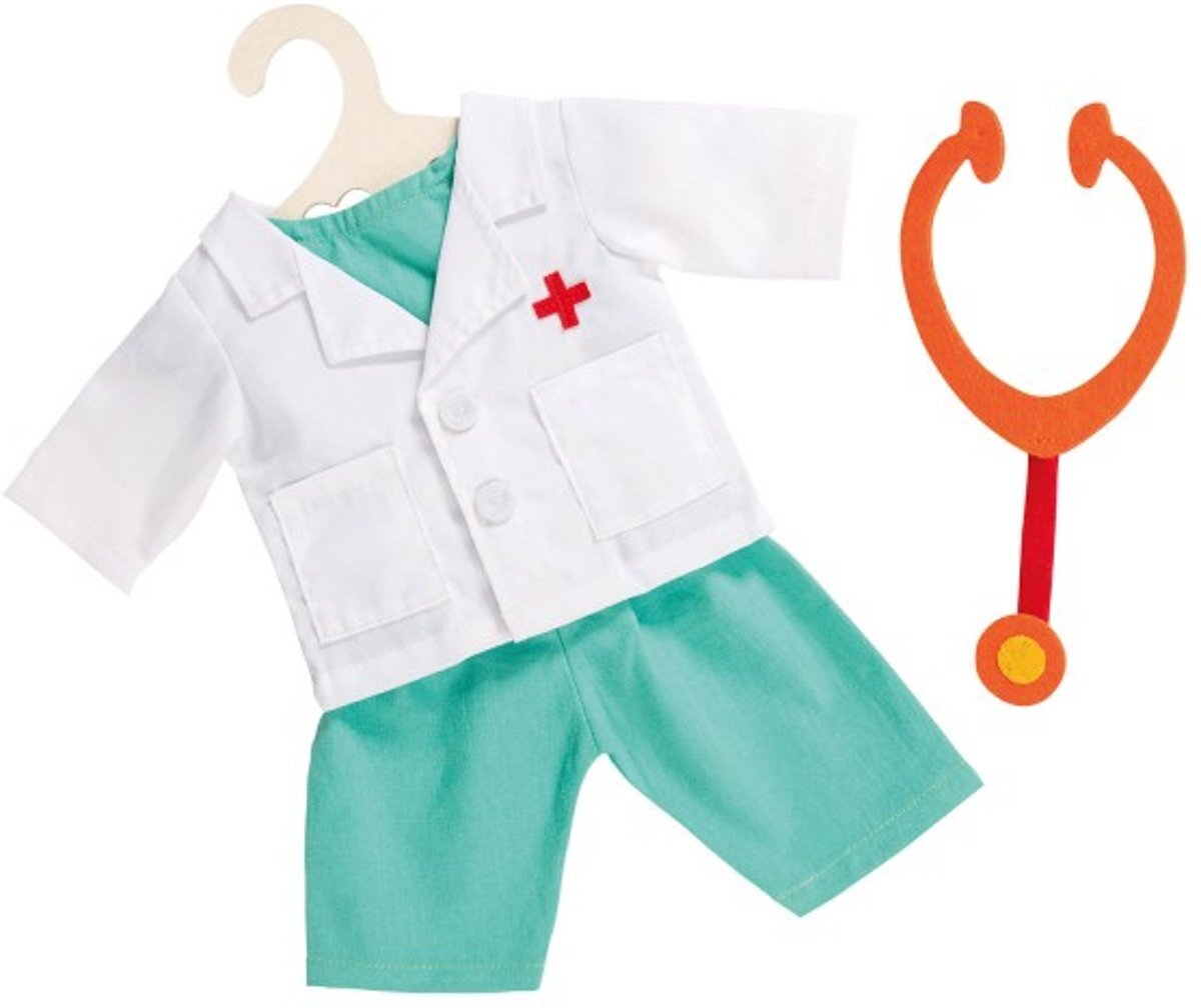 smoby Poppen Doktersoutfit met Stethoscoop, 38-45 cm