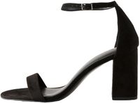 Next Dames Sandalen met blokhak en extra brede pasvorm - Zwart