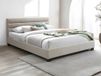 Vente-unique Cadre de lit tissu beige 160 x 200 cm