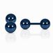 LGT JWLS LGT Jewels Stud oorbellen Dubbele Bol Blauw 6mm