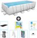 Bestway Rechthoekig Power Steel Zwembad - 488 x 244 x 122 cm - Grijs