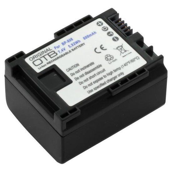 OTB Accu - BP-808 - 800mAh - Geschikt voor Canon