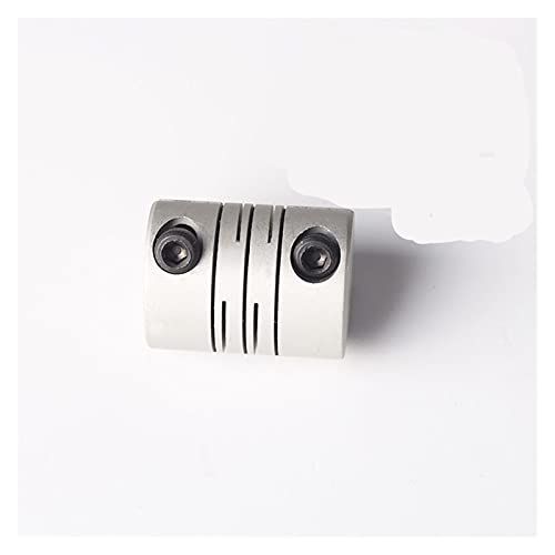 Greendhat Koppeling Aluminium Schachtkoppeling Flexibele Koppeling 24x30mm 6/6.35/8/10/12mm voor Stepper Motor 3D Printer (Binnendiameter: 6.35x8) printeronderdelen (Maat: 8x8)