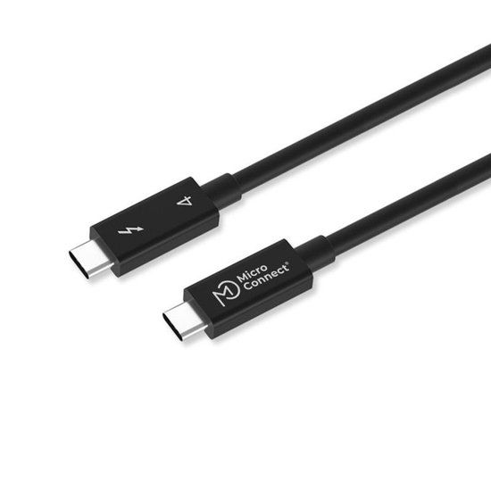 MicroConnect Premium Thunderbolt 4-kabel, 1,5 m, Zwart