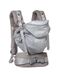 JE PORTE MON BEBE Love Radius HoodieCarrier 2 Babydrager voor pasgeborenen tot 3 jaar, 3 posities in de buik, heup, rug (atletisch grijs)
