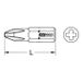 KS Tools 1/4" CLASSIC bit PH1 - 25mm - 1 piece