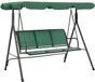 vidaXL Schommelbank 170 cm textileen en staal groen