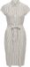ONLY ONLHANNOVER SARAH SS POCKET DRESS - Femme - Robe - Cloud Dancer - Rayé - Polyester/Viscose - Taille L