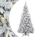 vidaXL - Kunstmatige - Hinged - Kerstboom - met - 300 - LED - Wit - 240 - cm - PE - en - PVC