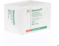 Vliwasoft 12081 verbanden, niet-steriel, 4-laags 7,5 cm x 7,5 cm (100 stuks)