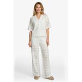 CS the Label Straight High Waist Broek Crochet Ecru