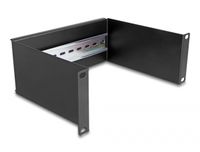 Delock 10 inch DIN-rail paneel | 2U | zwart/grijs