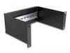 Delock 10 inch DIN-rail paneel | 2U | zwart/grijs