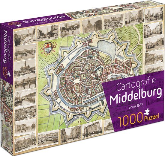 Tucker's Fun Factory Cartografie Middelburg (1000) - Legpuzzel - 1000 stukjes - Vanaf 8 jaar