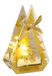 Gedecoreerd decoratief object van glas met LED-licht mini dennenboom kunstsneeuw lamp sfeerlicht lichtketting kerstdecoratie 3D foto decoratie kerst tafeldecoratie ornamenten 3D foto geschenk