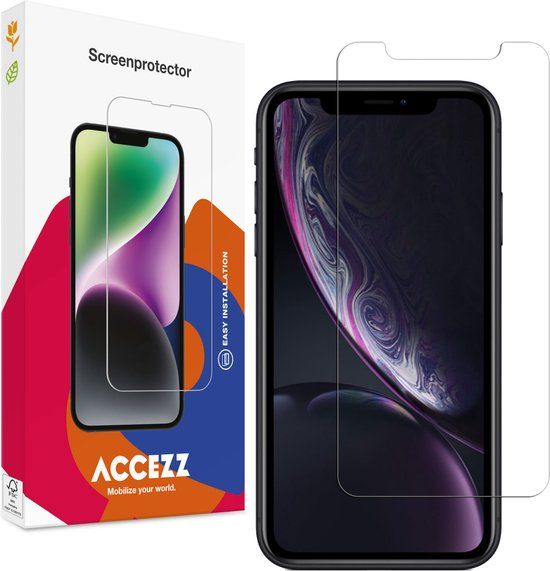 Accezz Screenprotector voor iPhone 11 / 12 / 12 Pro / XR - Gehard Glas