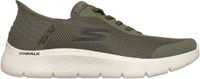Skechers GO WALK FLEX - HANDS UP Heren Instappers - Groen / Zwart