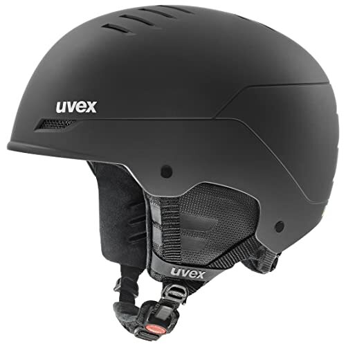 UVEX wanted, Skihelm Unisex-Volwassene, black mat, 54-58 cm