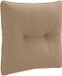 vidaXL Coussin de dossier PUTTEN 100% Polyester Taupe 40 x 40 x 10 cm