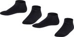 Esprit Foot Logo 2-Pack sneakersokken kinderen zwart - maat 31-34