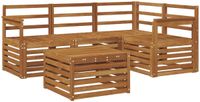 vidaXL Buiten bankenset 5 st Naturel Polyester