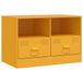 Bol Meuble TV 67x39x44 cm acier moutarde