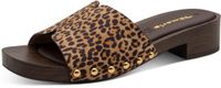 Tamaris - Dames - Muiltjes - Leo - Textiel - Rubber - Sleehak - Ronde neus