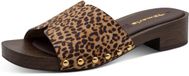 Tamaris - Dames - Muiltjes - Leo - Textiel - Rubber - Sleehak - Ronde neus