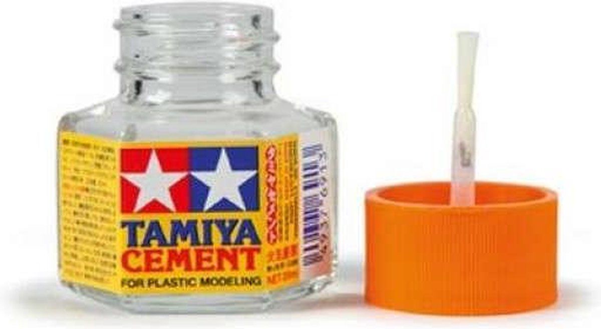 Tamiya 87012 Cement with Brush - Lijm - Potje Lijm