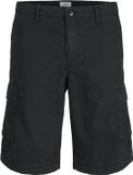 JACK&JONES JREBCORY CARGO SHORT MID SN Jongens Bermuda shorts Zwart Katoen Regular Fit XXL