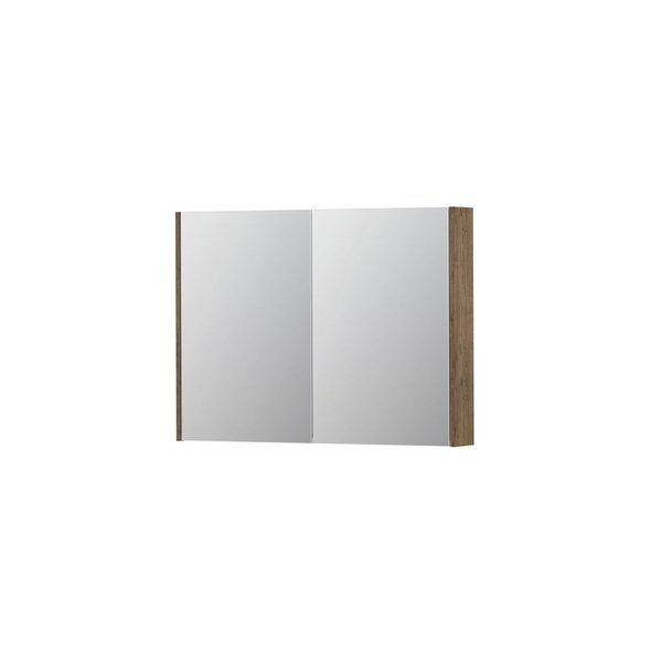 Ink Spiegelkast met 2 dubbelzijdige spiegeldeuren en stopcontact/schakelaar 1105310