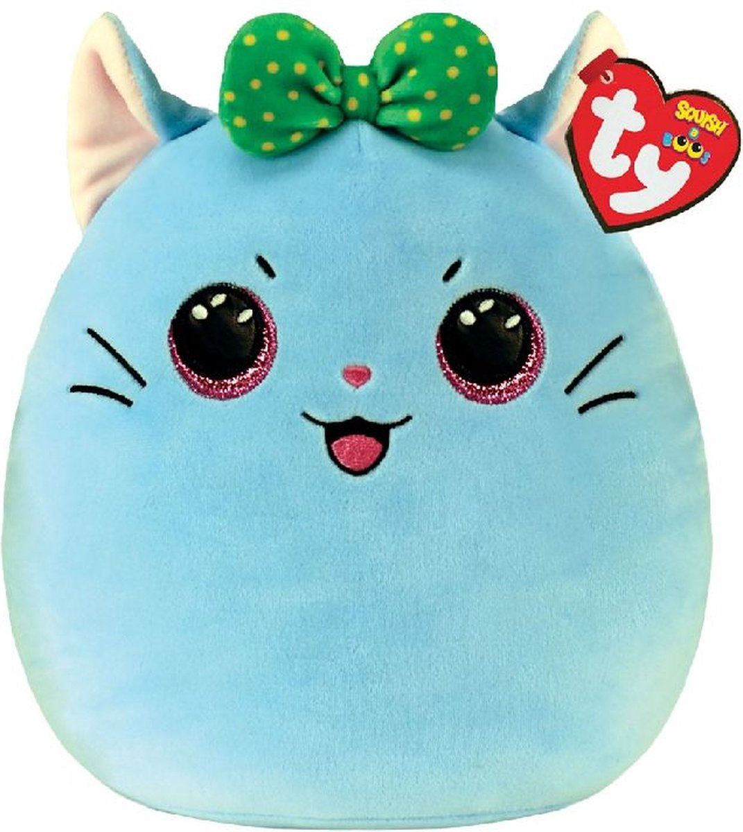 TY Squish a Boo Kirra Grey Cat 20cm