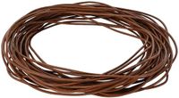 vidaXL Leren koord 1 licht bruin ø1 mm x 50 m leer
