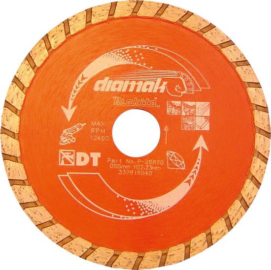 Makita Diamantschijf turbo 125X22,23X2,4mm B-12996