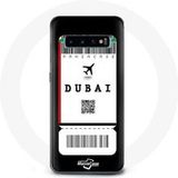 Maniacase Etui voor Samsung Galaxy S10 Edge Vliegticket Dubai