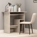 Maison Exclusive - Bureau couleur béton, 80x45x74 cm, fabriqué en panneau de fibres de bois