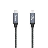 Energizer - USB-C naar USB-C kabel - PD snel opladen 60W - type C nylon gevlochten compatibel met iPhone 15 Plus Galaxy S23 Ultra Plus S22 (2M) - zwart