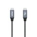 Energizer - USB-C naar USB-C kabel - PD snel opladen 60W - type C nylon gevlochten compatibel met iPhone 15 Plus Galaxy S23 Ultra Plus S22 (2M) - zwart