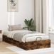 Prolenta Maison Exclusive - Lit plateforme de style ottoman, bois fumé chêne, dimensions 100 x 200 cm, fabriqué en bois composite