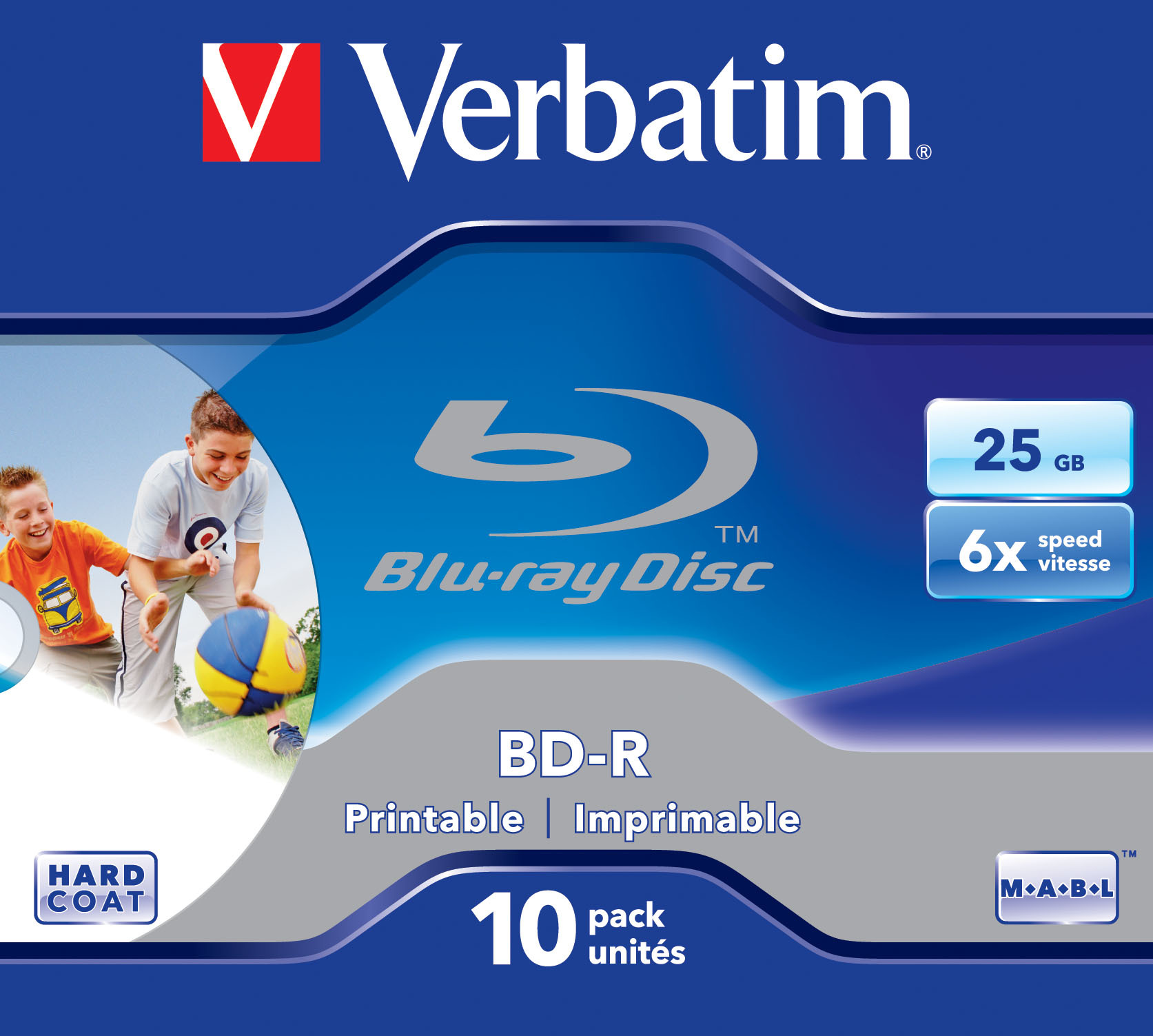 Verbatim BD-R SL 25GB 6x Printable 10 Pack Jewel Case