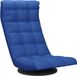 vidaXL Vloerstoel draaibaar stof blauw