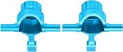 Shenzhen Haorui Industrial Technology Co.,ltd. Knokkel Stuurbeker Naafhouder lichtgewicht slijtvaste aluminiumlegering Knokkelarm Stuurbeker Stabiel Sterk met schroef voor TT02 1/10 RC auto (blauw)